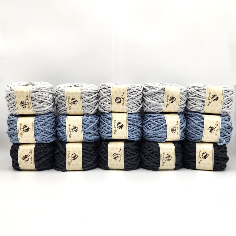 15-Pack 7mm Macrame Cotton Cord for DIY Yarn Baskets & Wall Decor