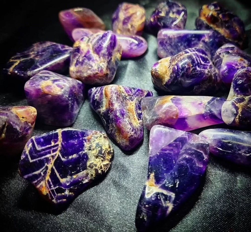 Chevron Amethyst Stone for Healing and Spiritual Growth