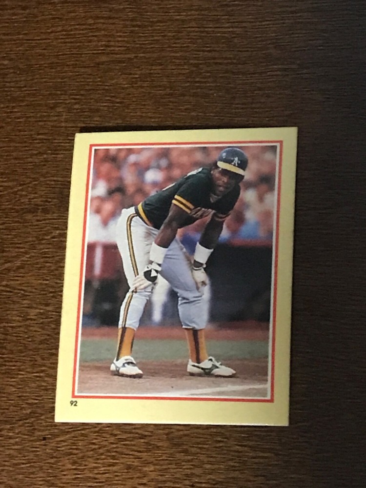 1984 Fleer Star Stickers #92 Rickey Henderson NM-MT Athletics