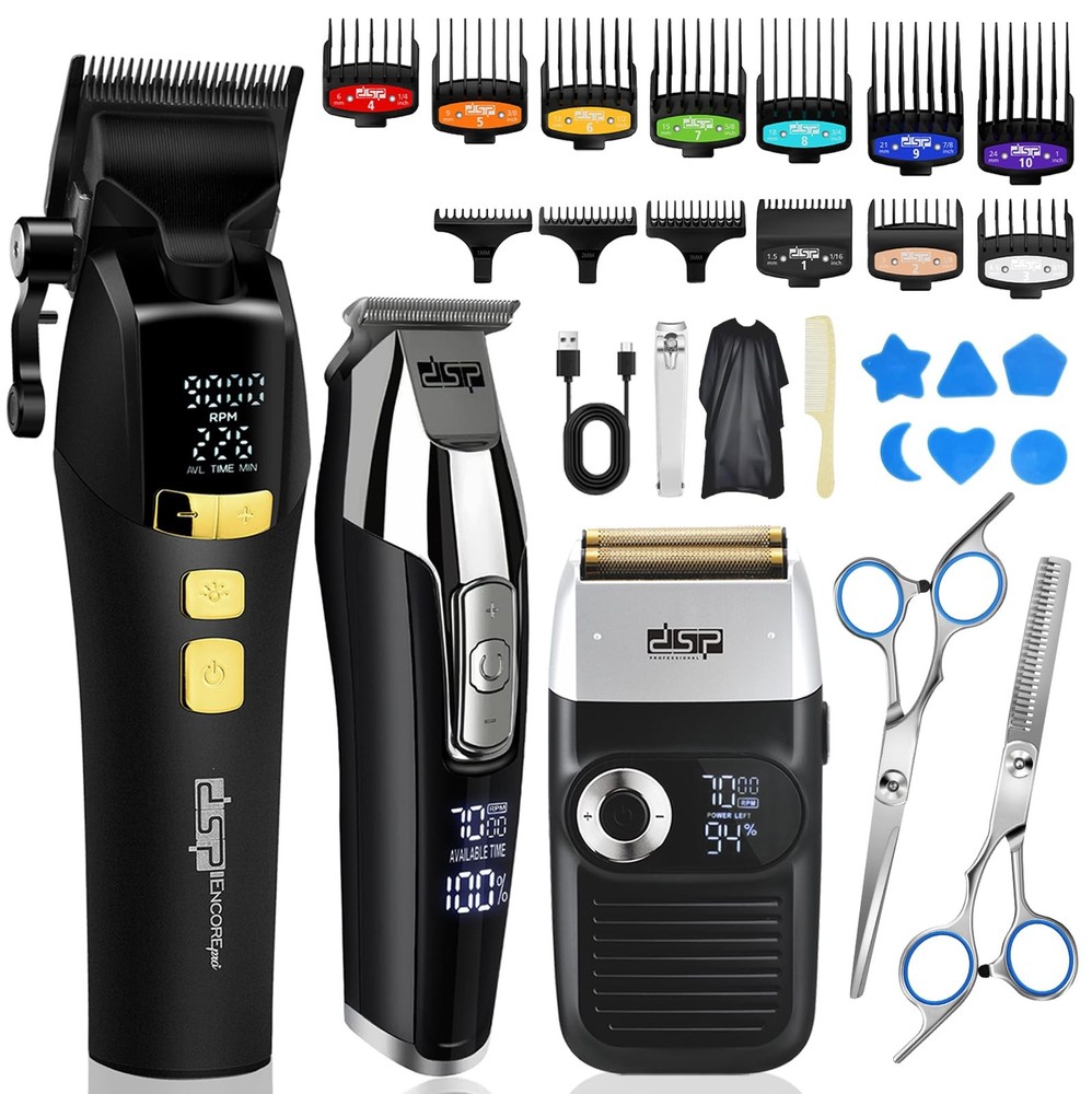 ® Hair Clipper, Trimmer, Beard Shaver Kit for Men Professional Barber Set for...