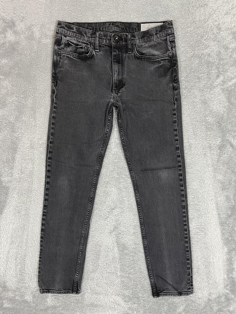 Rag & Bone Jeans Mens 32x29 *ACTUAL* Black Fit 2 Slim Stretch Denim Classic