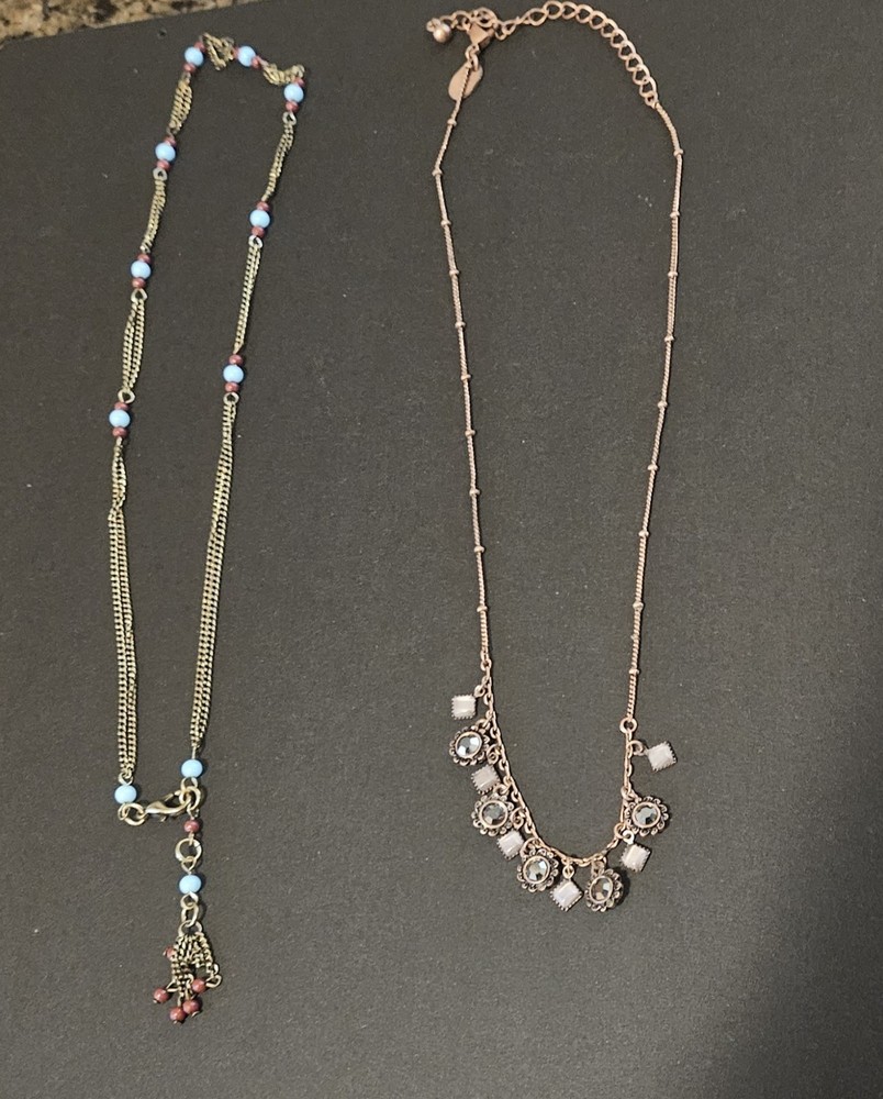Lot Of 2 Dainty Necklaces One Lia Sophia