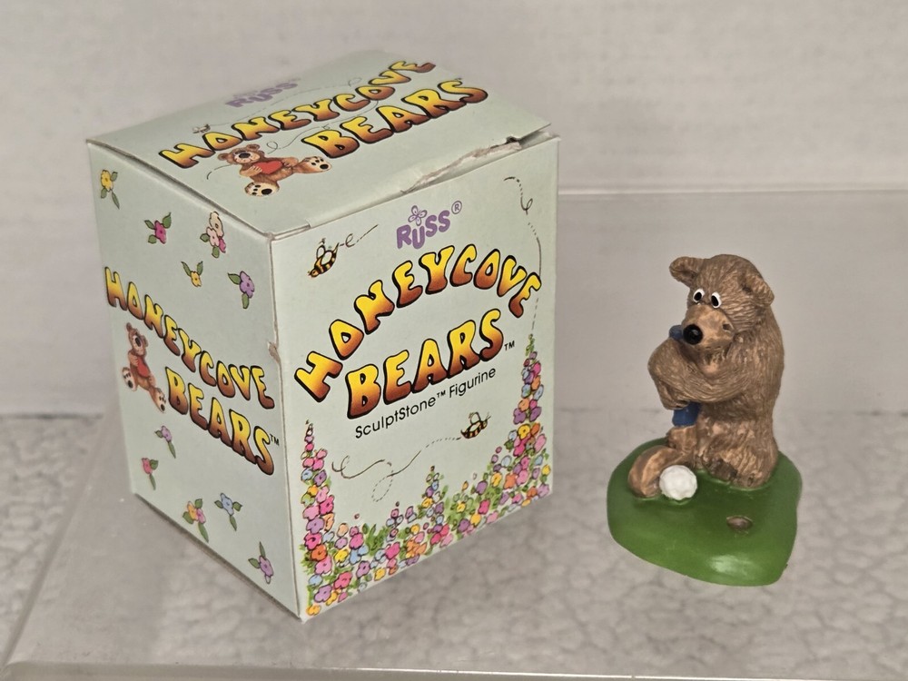 Russ Honeycove Collection Country Club Cub Critter Factory Golf Figurine 14250