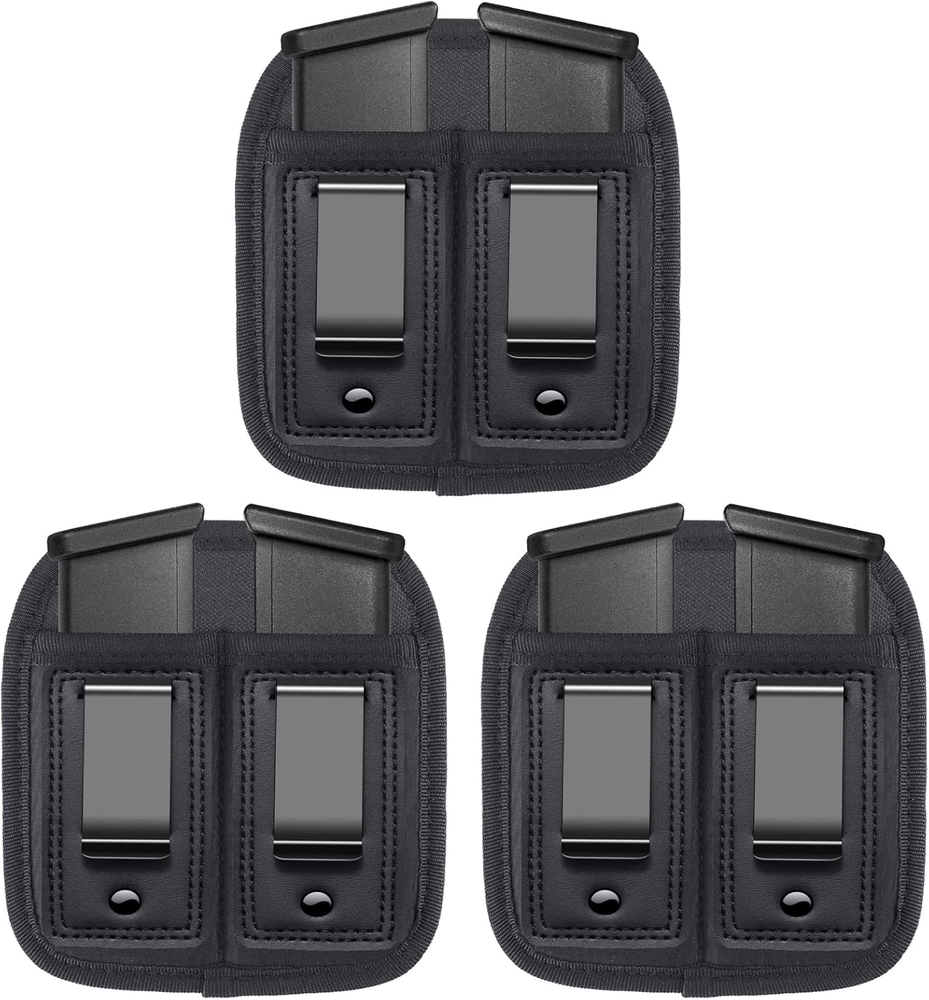 3-Pack Double IWB Magazine Holster for Glock Concealed Carry