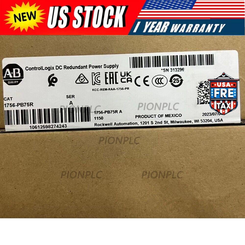 Allen-Bradley 1756-PB75R ControlLogix DC Redundant Power Supply US Free Tax