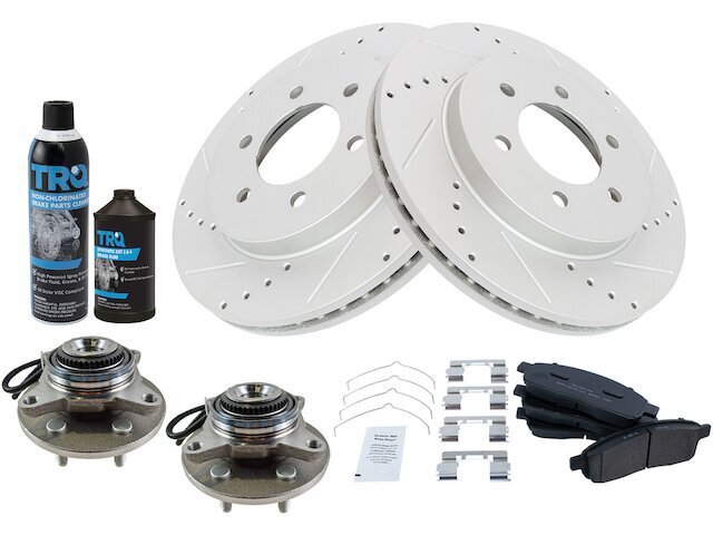 Front Brake Pad and Rotor and Wheel Hub Kit fits Mark LT 2006-2008 4WD 58HJWK