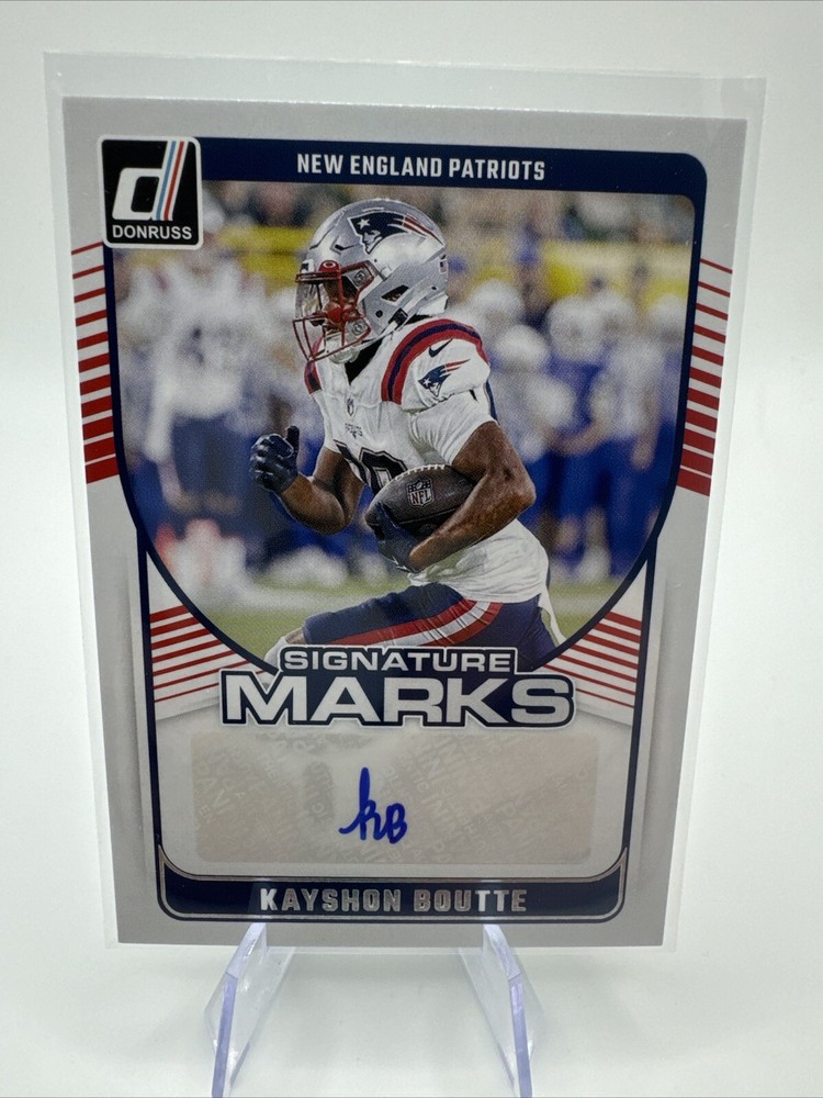 Donruss #SMA-KBO 2024 Kayshon Boutte Signature Marks AUTO Patriots