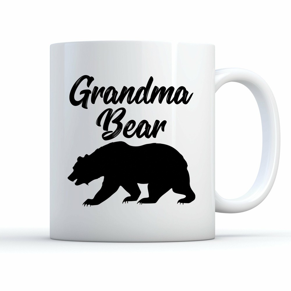 Grandma Bear Ceramic Coffee Mug Cute Gift for Grandmother