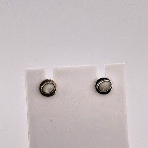 2 PARES DE PENDIENTES SUROESTE PLATA ESTERLINA 925 ÓNIX NEGRO Y PERLA MADRE 3223