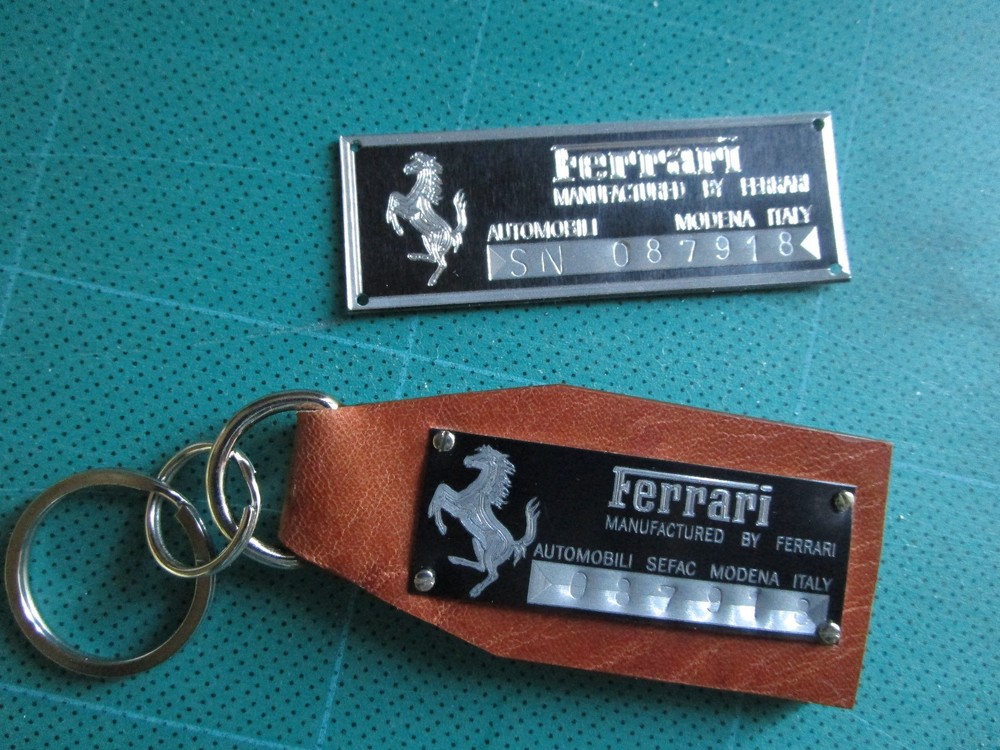 Data Plate Stamping Fee for keychains and plaques Keychain Plaque