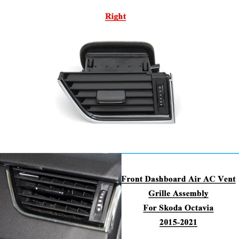 Front Dashboard Air Vent AC Vent Grille Assembly For Skoda Octavia 2015-21 Right