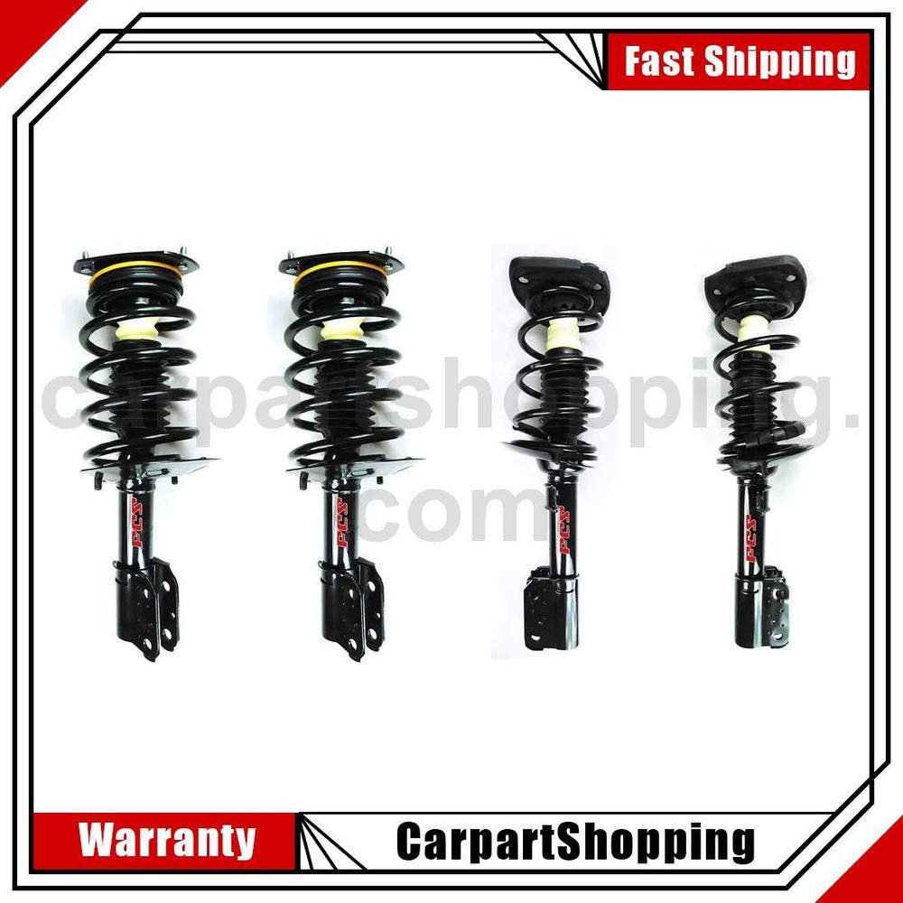 4 Front Rear Complete Loaded Strut Coil Spring For Oldsmobile Intrigue 2002 2001