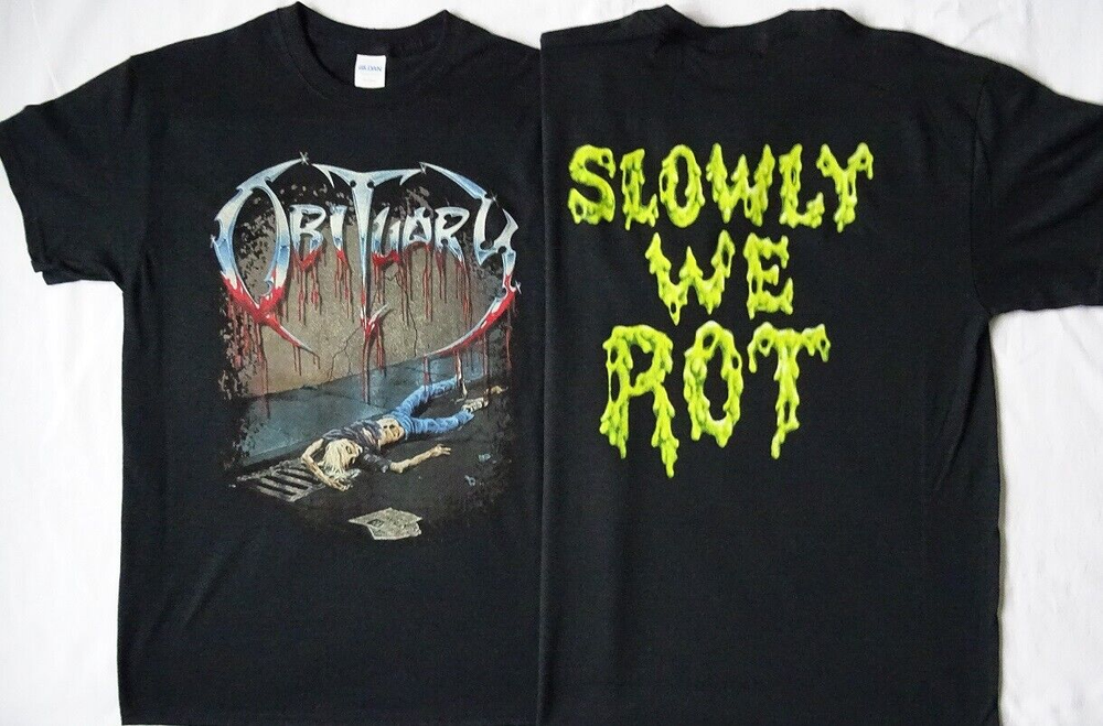 Slowly We Rot Official Florida Death Metal Obituary Classic Tee All Sizes Brand New