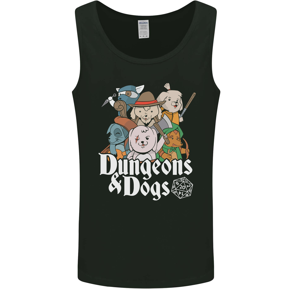 Dungeons & Dogs Role Playing Games RPG Mens Vest Tank Top