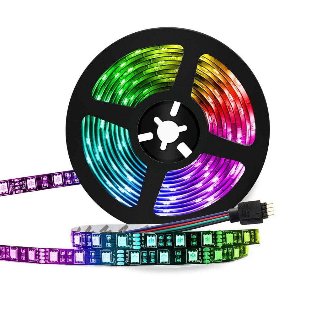 RGB LED Strip Lights Color Changing Kit with Remote Flexible 16.4Ft 5050 Tape