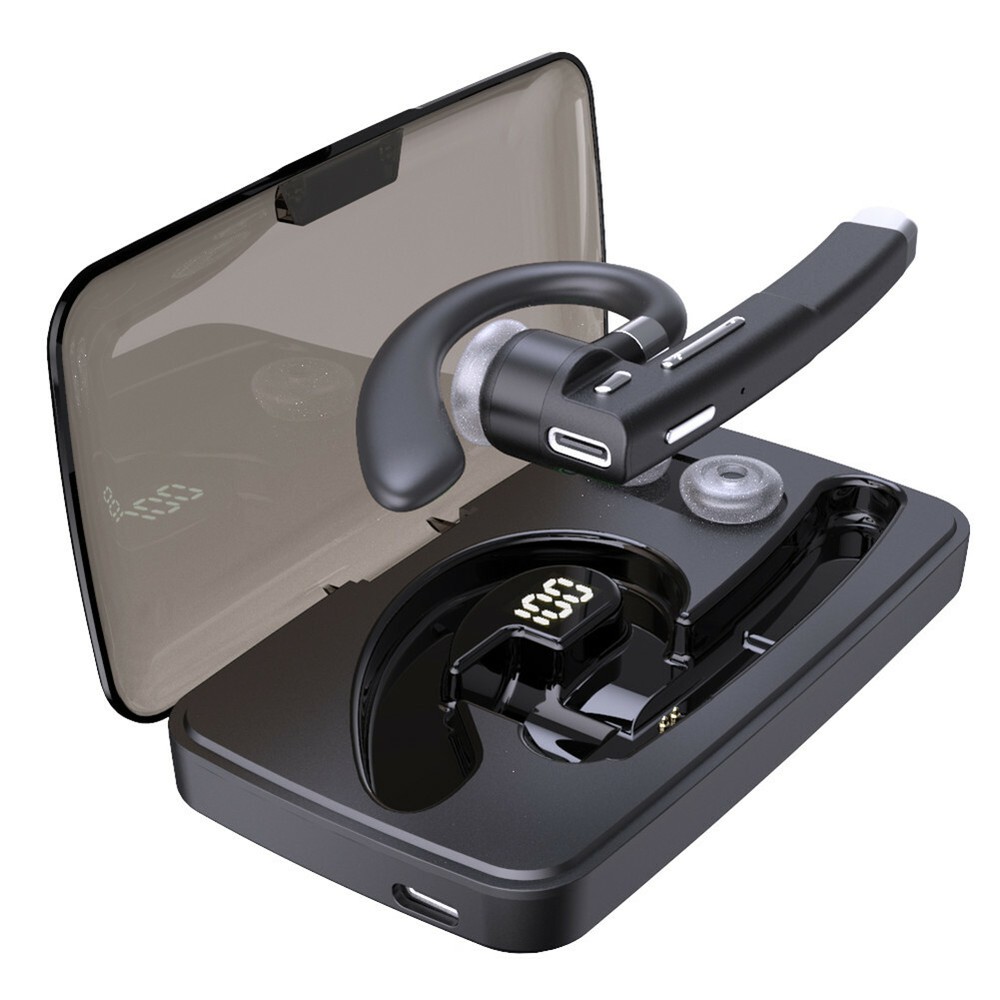 Bluetooth Headset Bluetooth Wireless Earpiece with Battery Display Charging Case