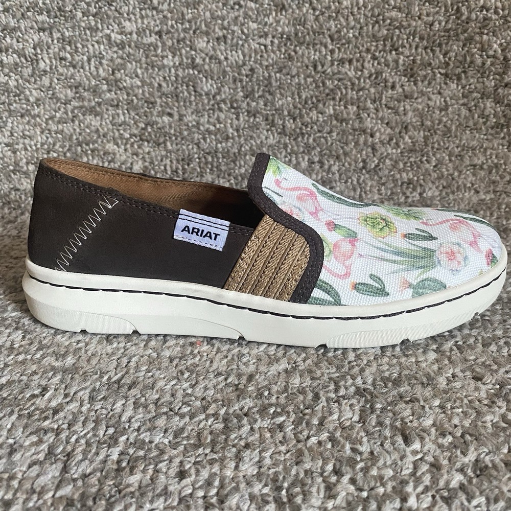 Ariat Ryder Loafers Womens Size 7B Flamingo Cactus Slip On Shoes