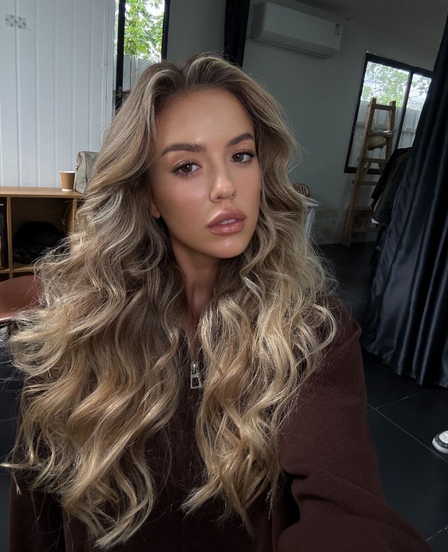 Blonde Highlight Brown Wave 13x4 Lace Front Human Hair Wig for Women Daily