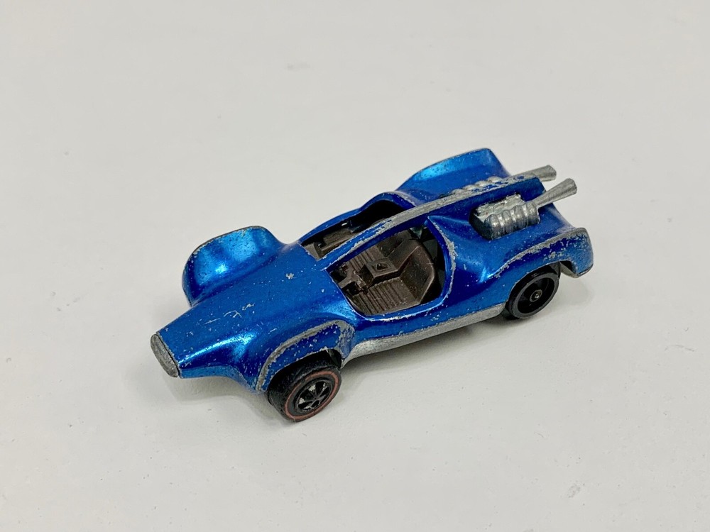 1970 Mattel Hot Wheels 1:64 Diecast - Vintage Redline Mantis - Royal Blue