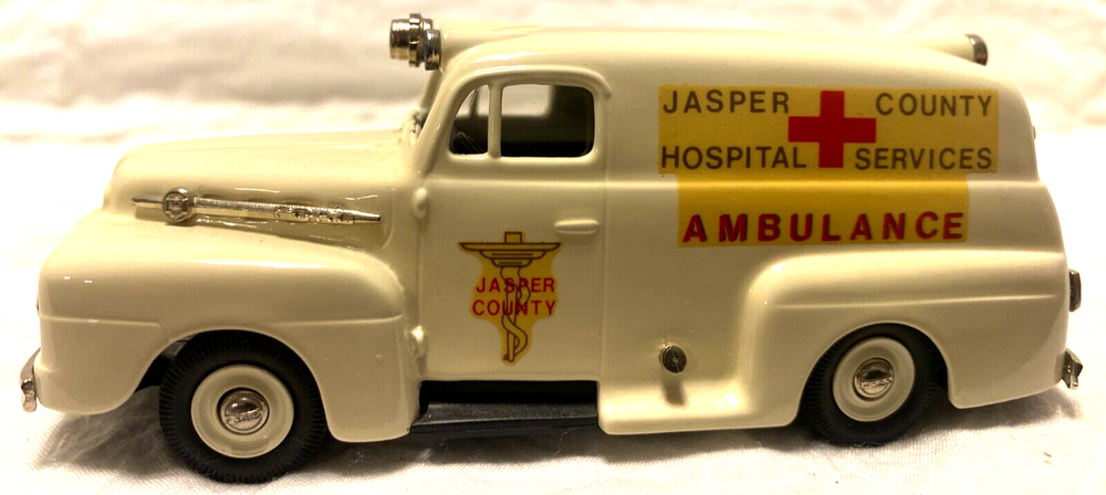 Vintage 1952 Ford F1 Panel Delivery Jasper County Hospital Services Ambulance