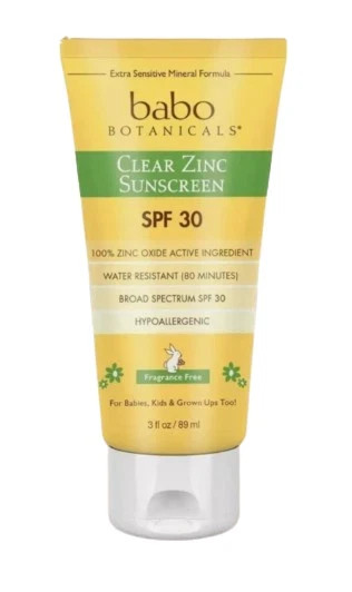 Babo Botanicals Fragrance-Free Baby Sunscreen SPF 30 3oz