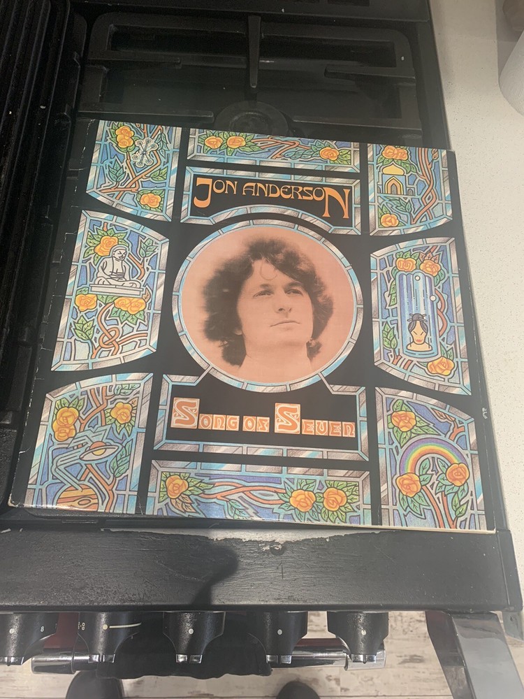 JON ANDERSON Song Of 7 UK 1st Press EX Vinyl LP & Inner Plays Perfect YES Prog