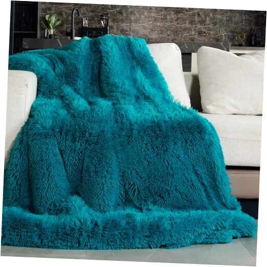Soft Fuzzy Faux Fur Throw Blanket 60