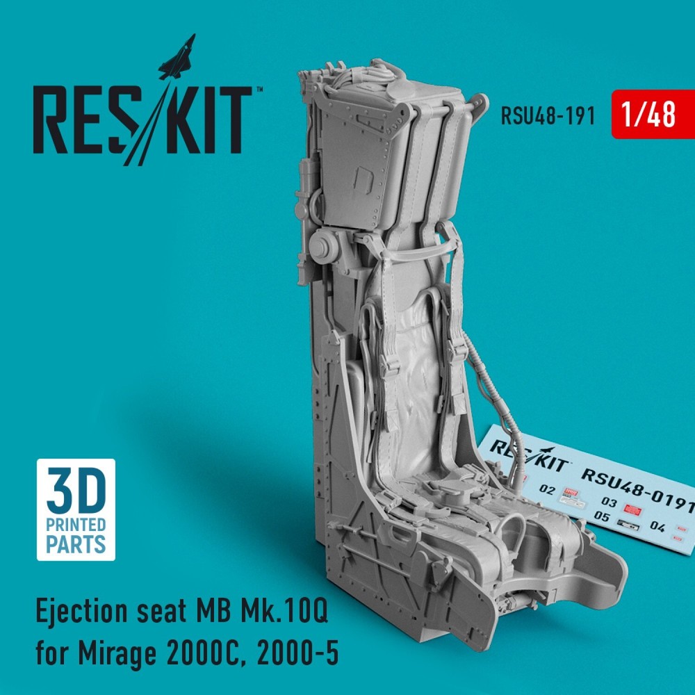 ResKit RSU48-0191 1:48 Ejection MB Mk.10Q for Mirage 2000C,2000-5 3D printing