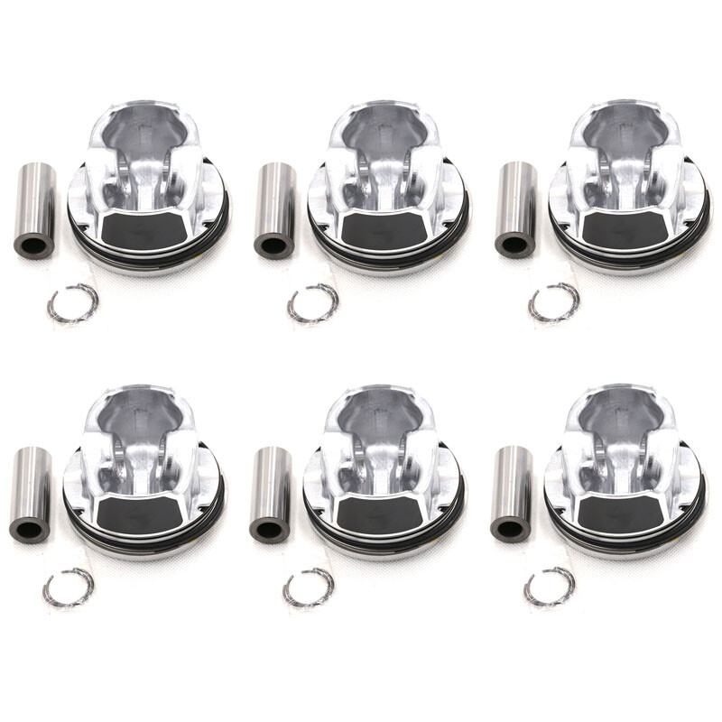 6x Pistons & Rings Set Φ84mm Fit For BMW E82 E90 E60 135i 335i 535i 740i N54B30
