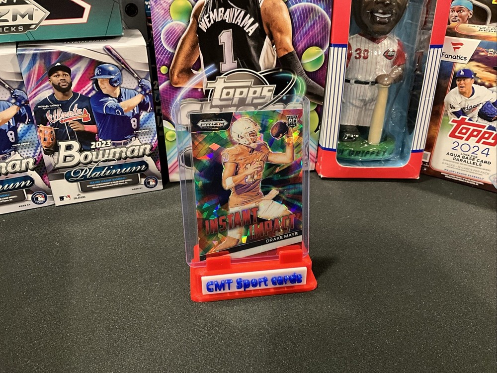 2024 Panini Prizm Draft Picks Instant Impact II-DM Drake Maye Patriots Rookie Card