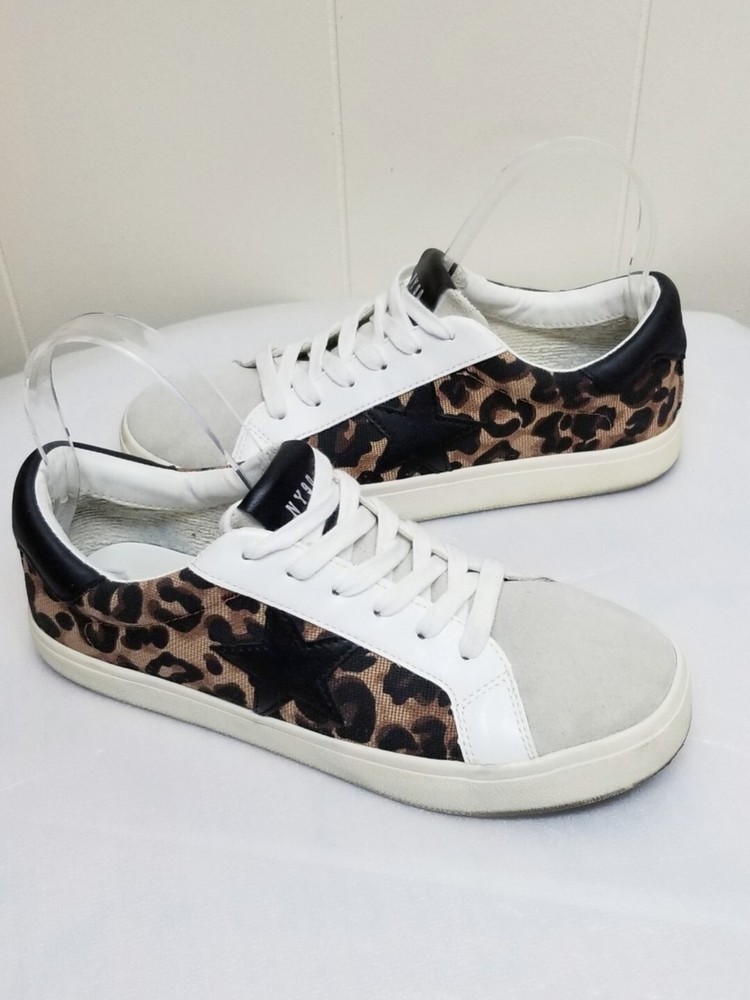 Steve Madden NY 90 Starling Cheetah Print Running Shoes Sz 8