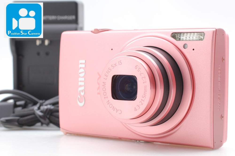 🎦👀✨Almost MINT✨ Canon IXY 420F Pink 16.1MP Compact Digital Camera From JAPAN