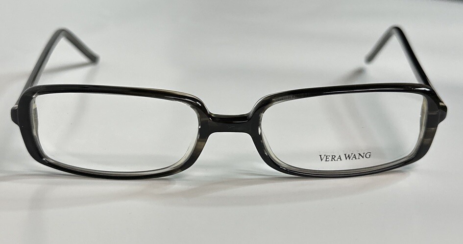 NEW -VERA WANG- V007 EYEGLASSES NOIR RECTANGULAR WOMENS JAPAN 50-17-140 PLASTIC