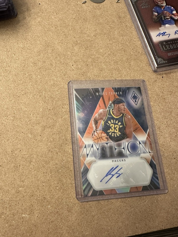 2023-24 Panini Phoenix Myles Turner Mythical Autographs Orange /49