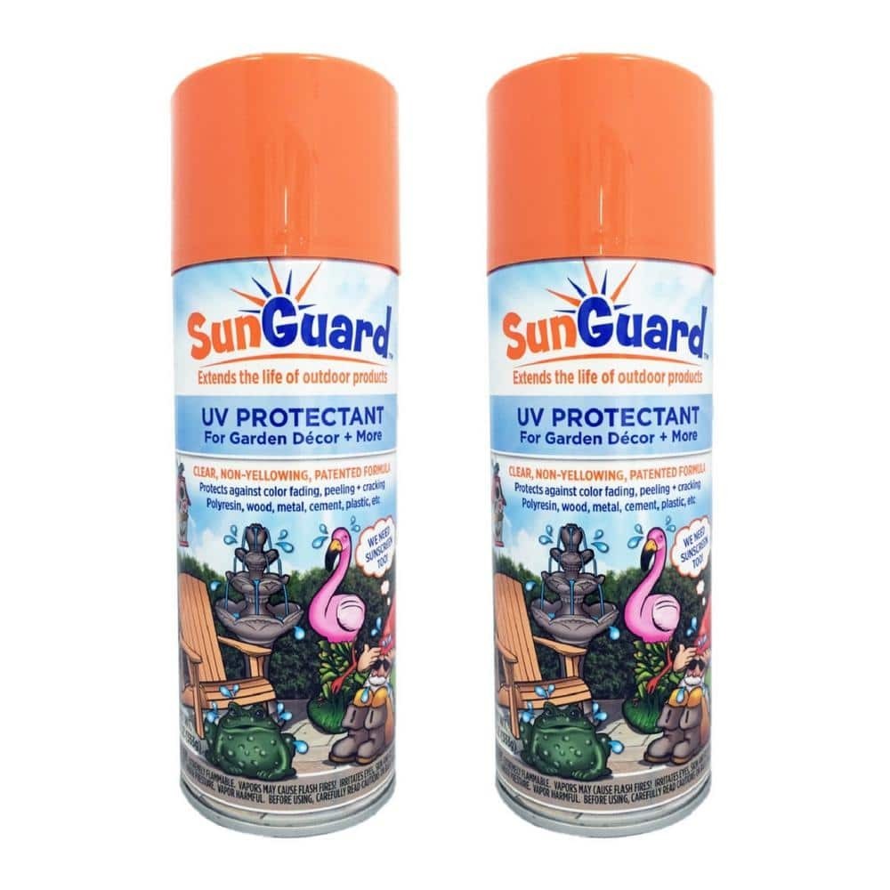 sunguard uv protectant for outdoor decor, furniture and more (2-pack)