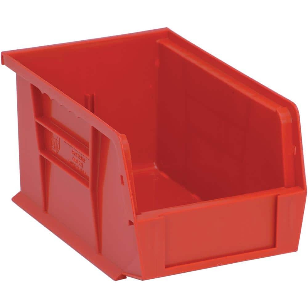 Ultra Series 2.4 qt Red Stackable Hanging Bins 12-Pack
