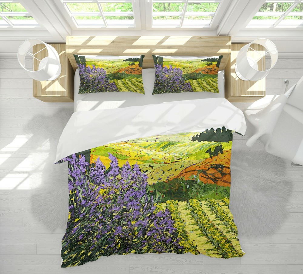 3D Lavender Pattern A029 Bed Pillowcases Quilt Duvet Cover Allan P Zoe