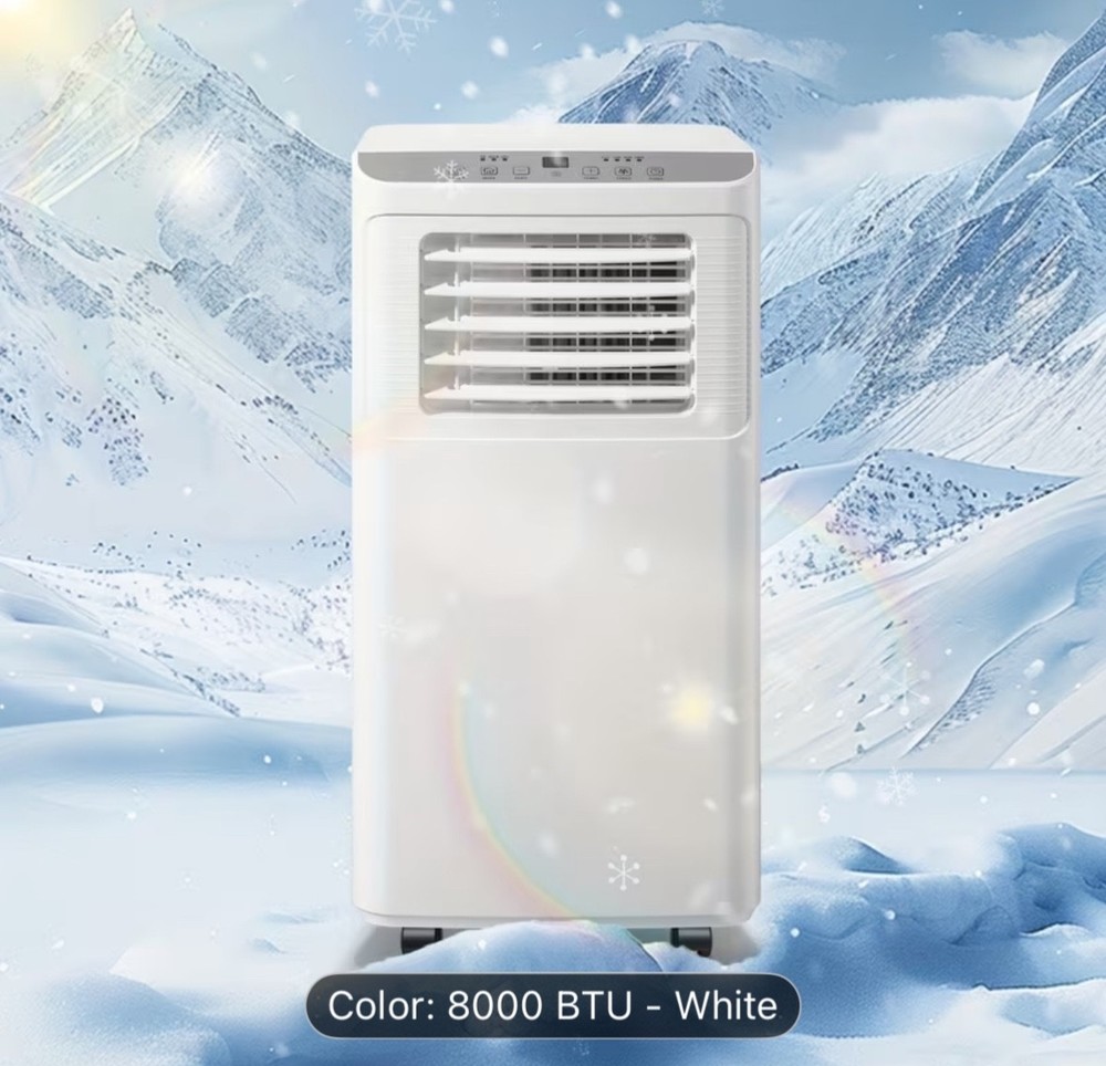 Portable Air Conditioner,3-in-1 AC Unit with Dehumidifier Fan,8000 BTU,24H Timer
