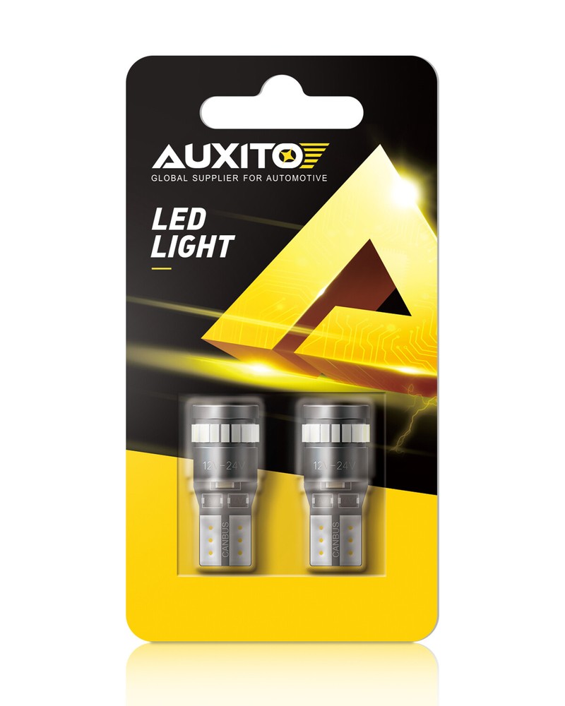 AUXITO T10 Red LED Tail Light Bulb Super Bright 2825 168 192 194 175 2821 Replacement