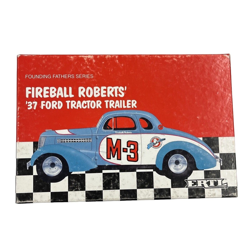 Fireball Roberts Ertl Founding Fathers Series ‘37 Ford Tractor Trailer