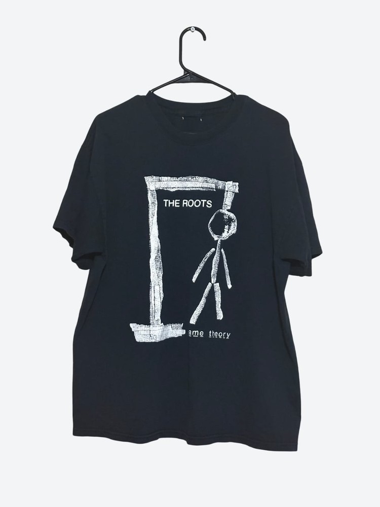 Vintage The Roots Game Theory T-Shirt Black Men's Size XL