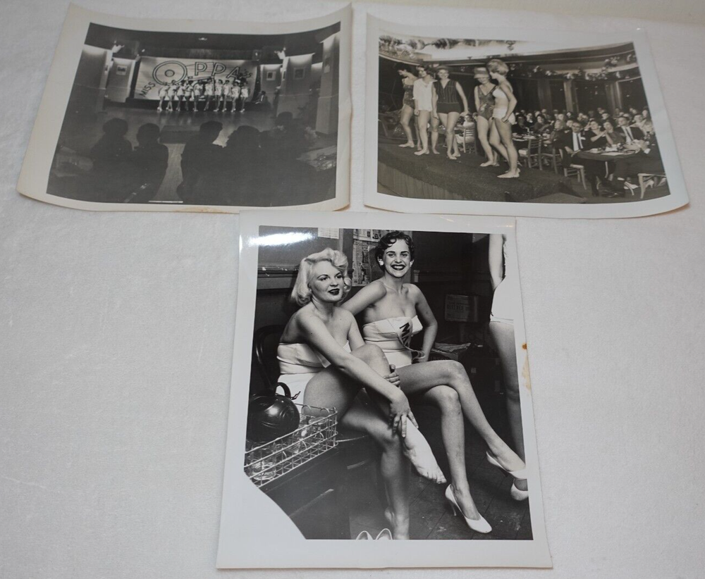 Miss Oppa 1955 Oregon Beauty Pageant Women Vintage Photo Lot - 3 Pictures