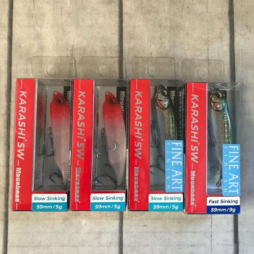 Fishing Lure Megabass Karashi Sw 4 Piece Set Lure Ss 3 Fs T2443