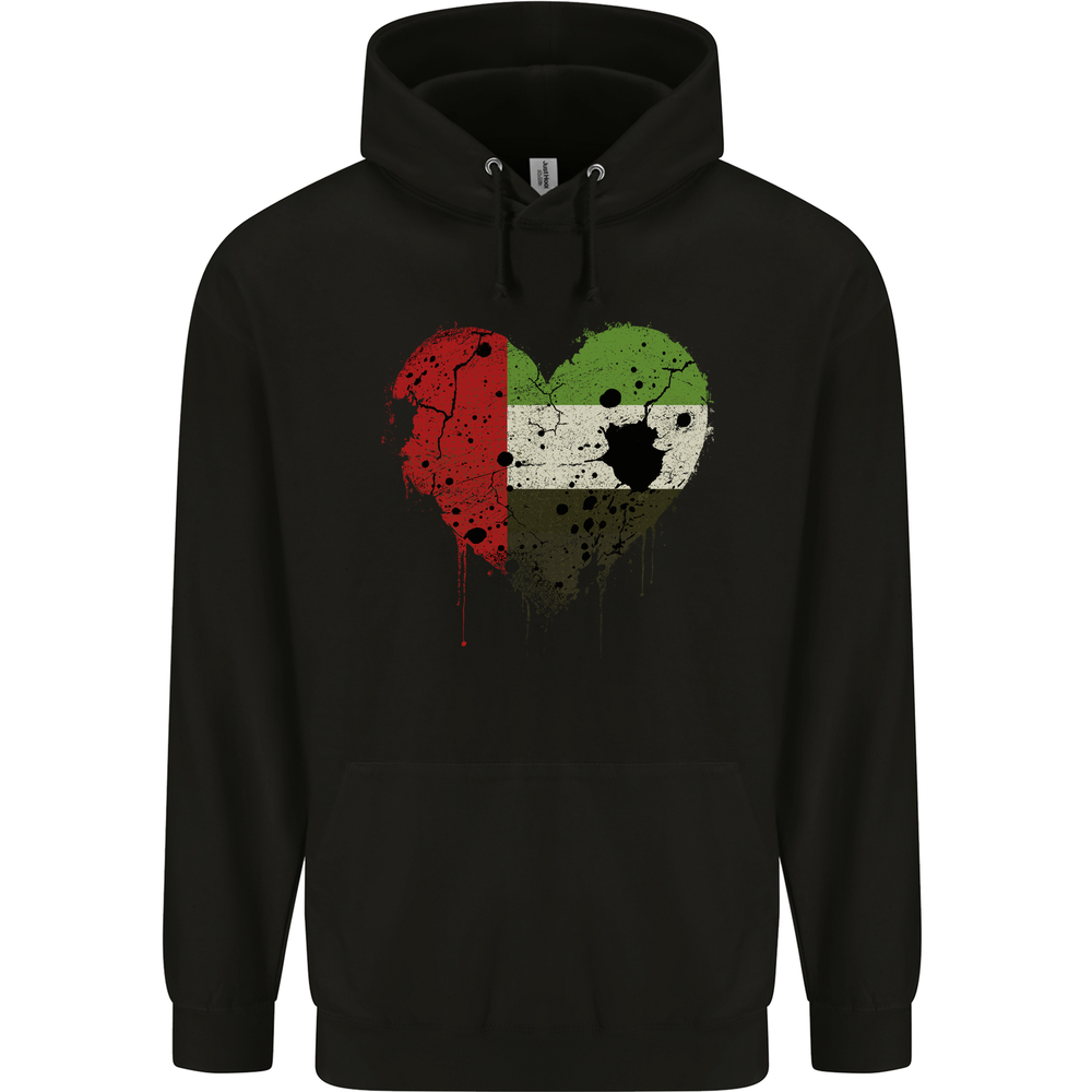 Love UAE Flag Day Emirati Day Football Mens 80% Cotton Hoodie