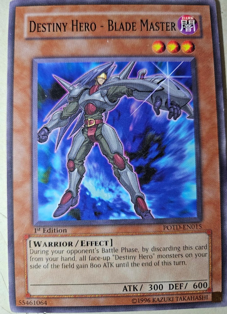 Destiny Hero - Blade Master POTD-EN015 Power of the Duelist 1st Edition