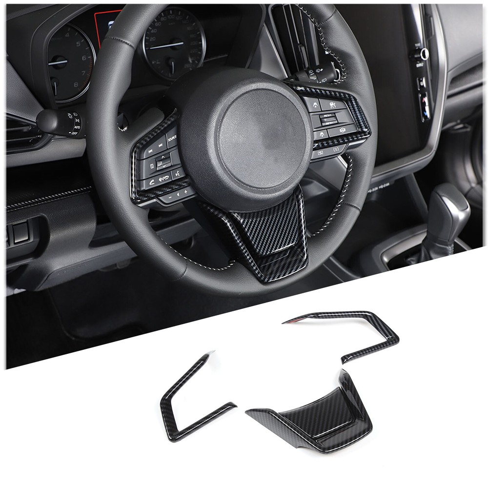 Carbon Fiber ABS Steering Wheel  Cover For Subaru Crosstrek Forester Impreza XV