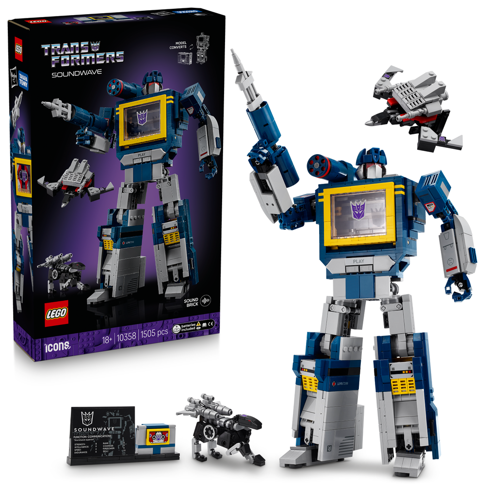 LEGO ICONS: Transformers: Soundwave (10358)