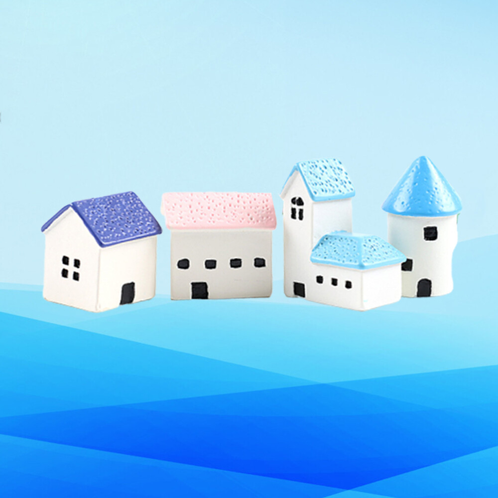 4pcs Plant Pot Decor Church Fake Miniature Garden Decorations