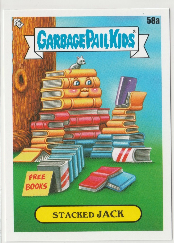 Stacked Jack #58a Garbage Pail Kids GPK 2022 Book Worms Trading Card
