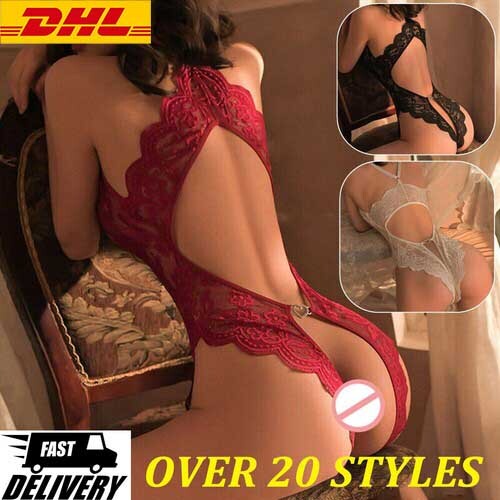 Sexy Lace Babydoll Nightwear with G-String for Women